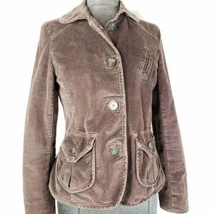 Gap Corduroy Womens Brown Jacket Blazer Size 10